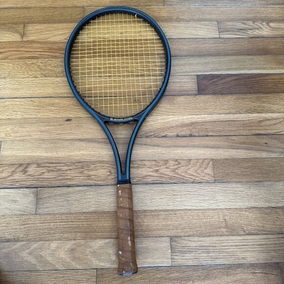 Wimbledon Other - Wimbledon Traditional Pro 4 1/4 Tennis Racquet Leather Grip Mid Over Size Kunnan